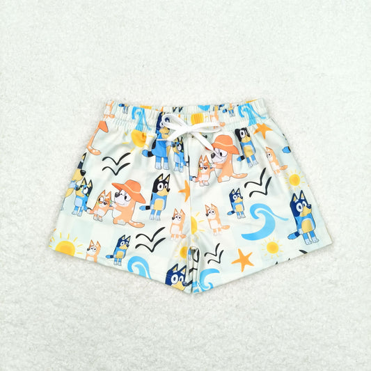 S0362 bluey sun light yellow swimming trunks