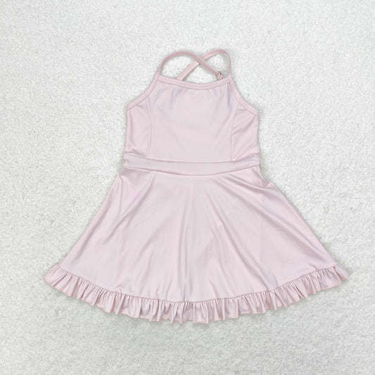 rts no moq S0443 Pink sportswear skirt swimsuit