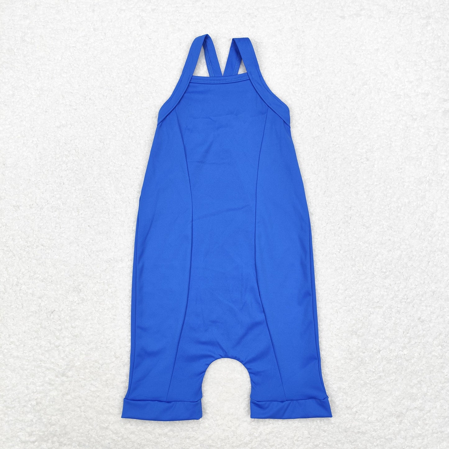 rts no moq S0452 Pure blue one-piece yoga suit