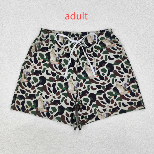 RTS NO MOQ ETA 5/7days arrived S0468 Adult male duck camouflage green swimming trunks