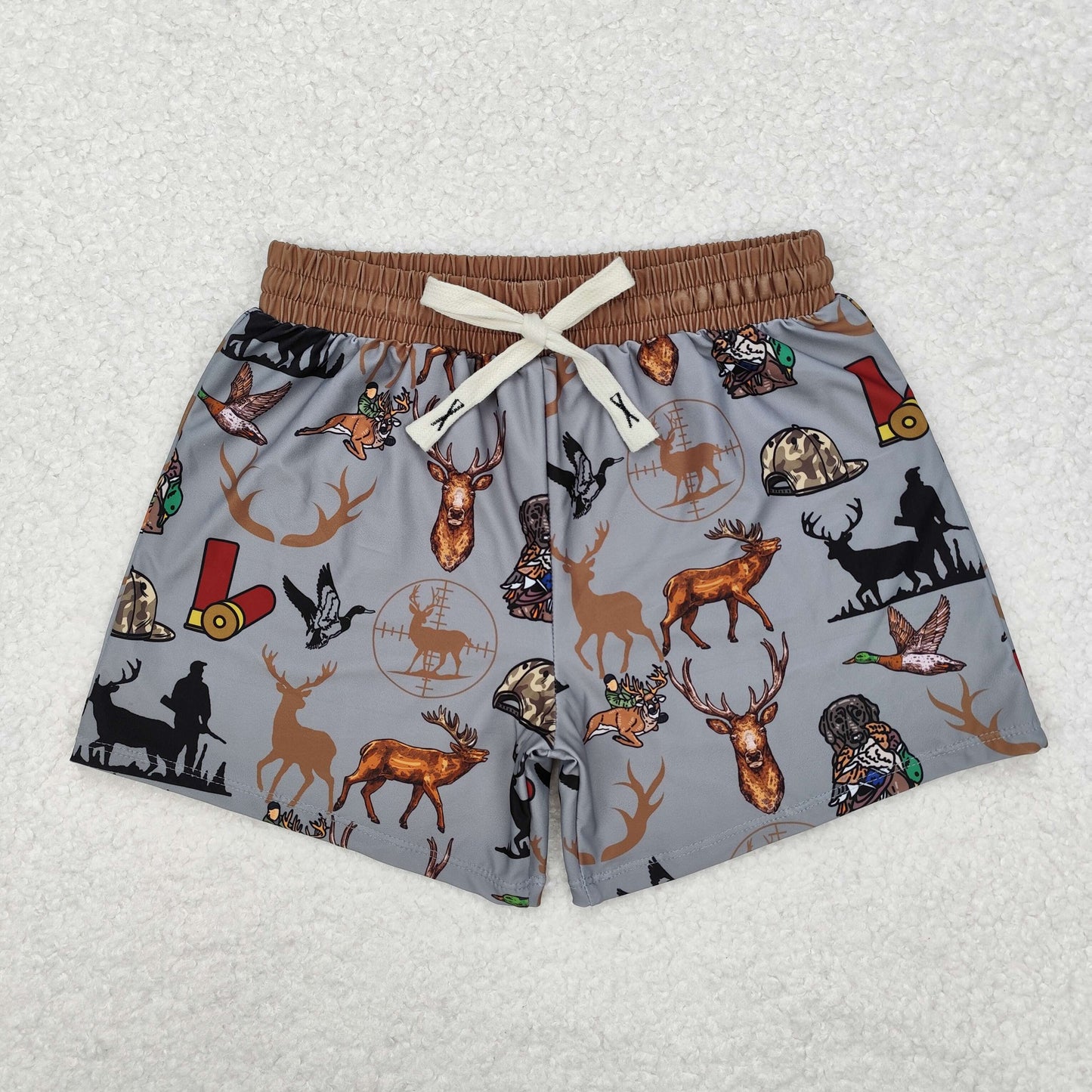 RTS NO MOQ ETA 5/7days arrived S0471 Moose puppy hunting gray swimming trunks