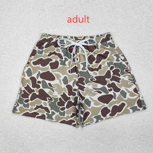 RTS NO MOQ ETA 5/7days arrived S0474 Adult male brown and green camouflage swim trunks