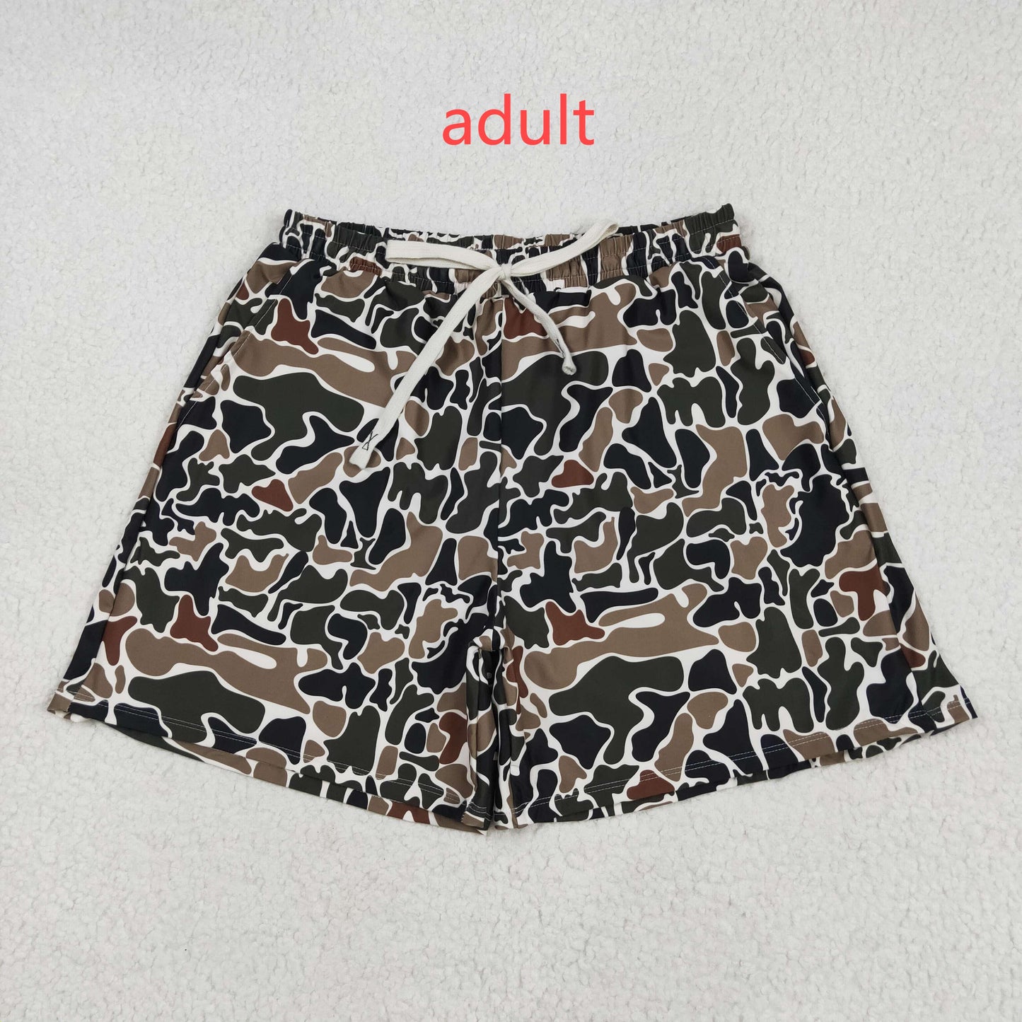 RTS NO MOQ S0478 Adult male camouflage beige swimming trunks