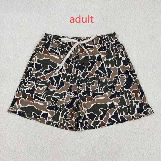 RTS NO MOQ S0478 Adult male camouflage beige swimming trunks