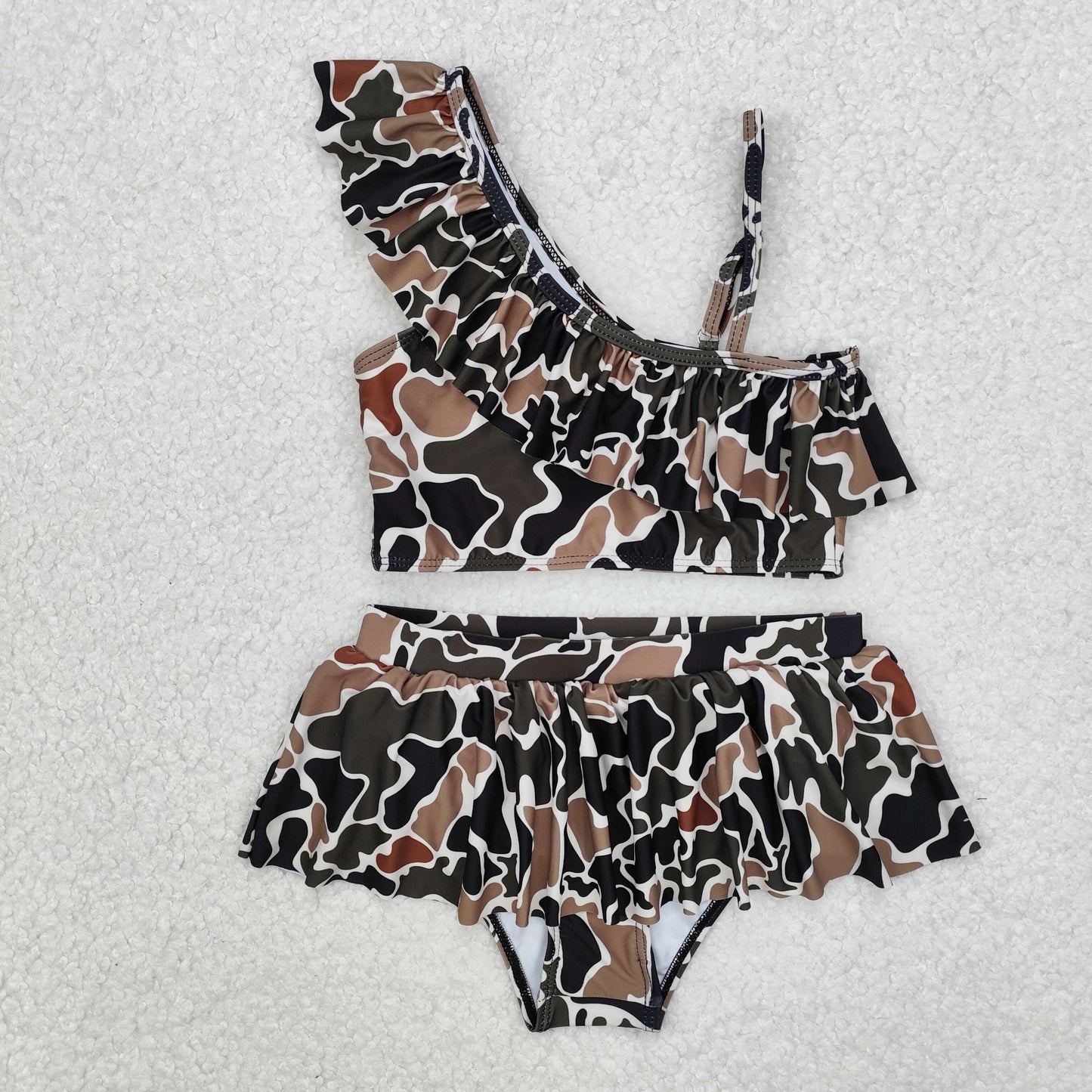 RTS NO MOQ ETA 5/7days arrived S0481 Camouflage beige swimsuit set