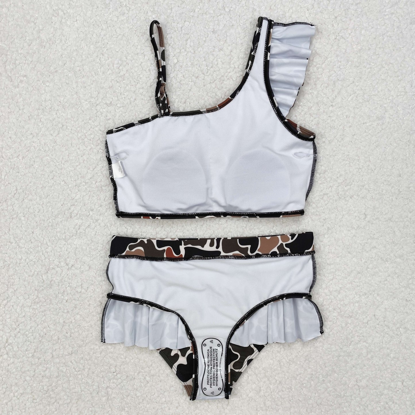 RTS NO MOQ ETA 5/7days arrived S0481 Camouflage beige swimsuit set