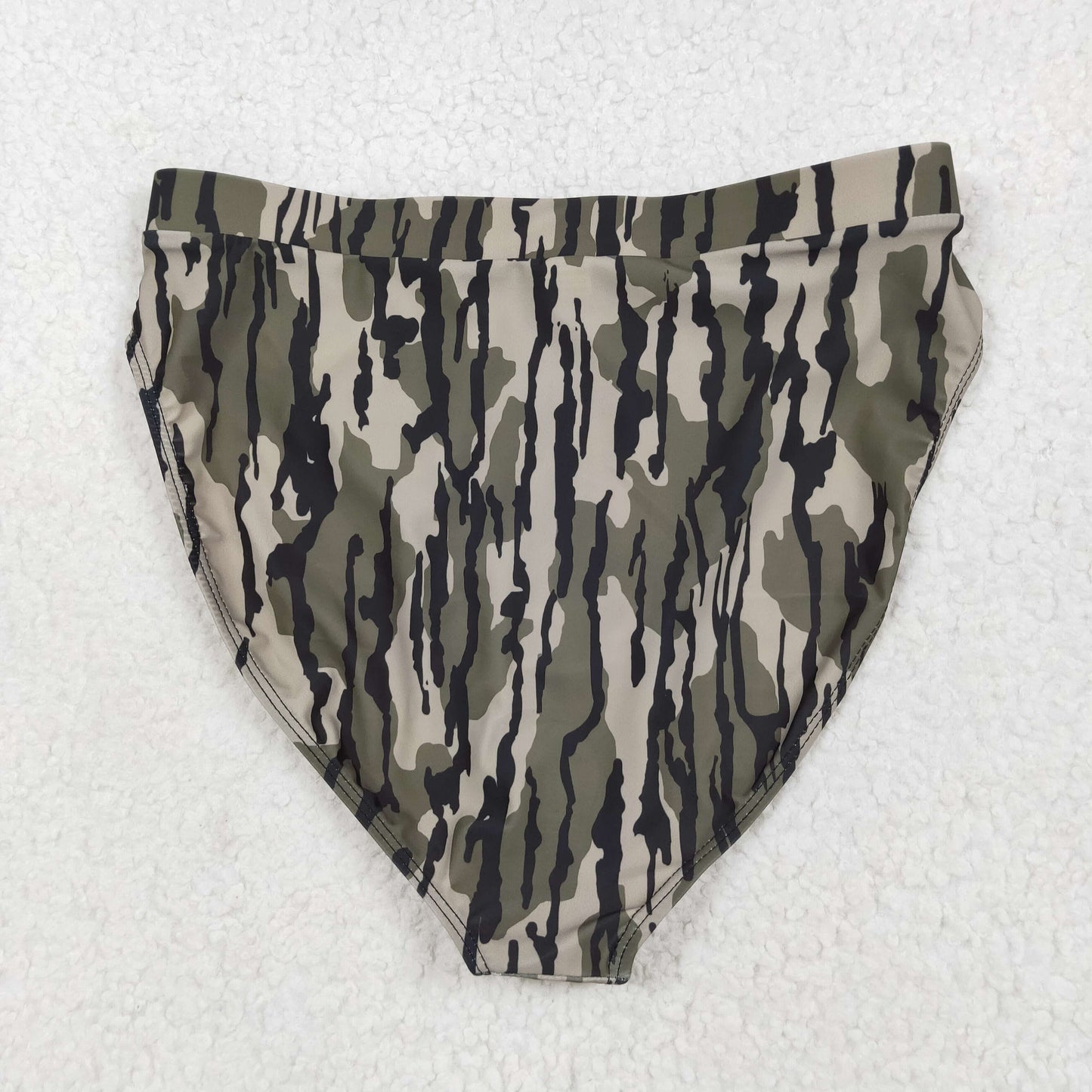 RTS NO MOQ（In Stock) S0564 Adult female military green camouflage swimsuit briefs