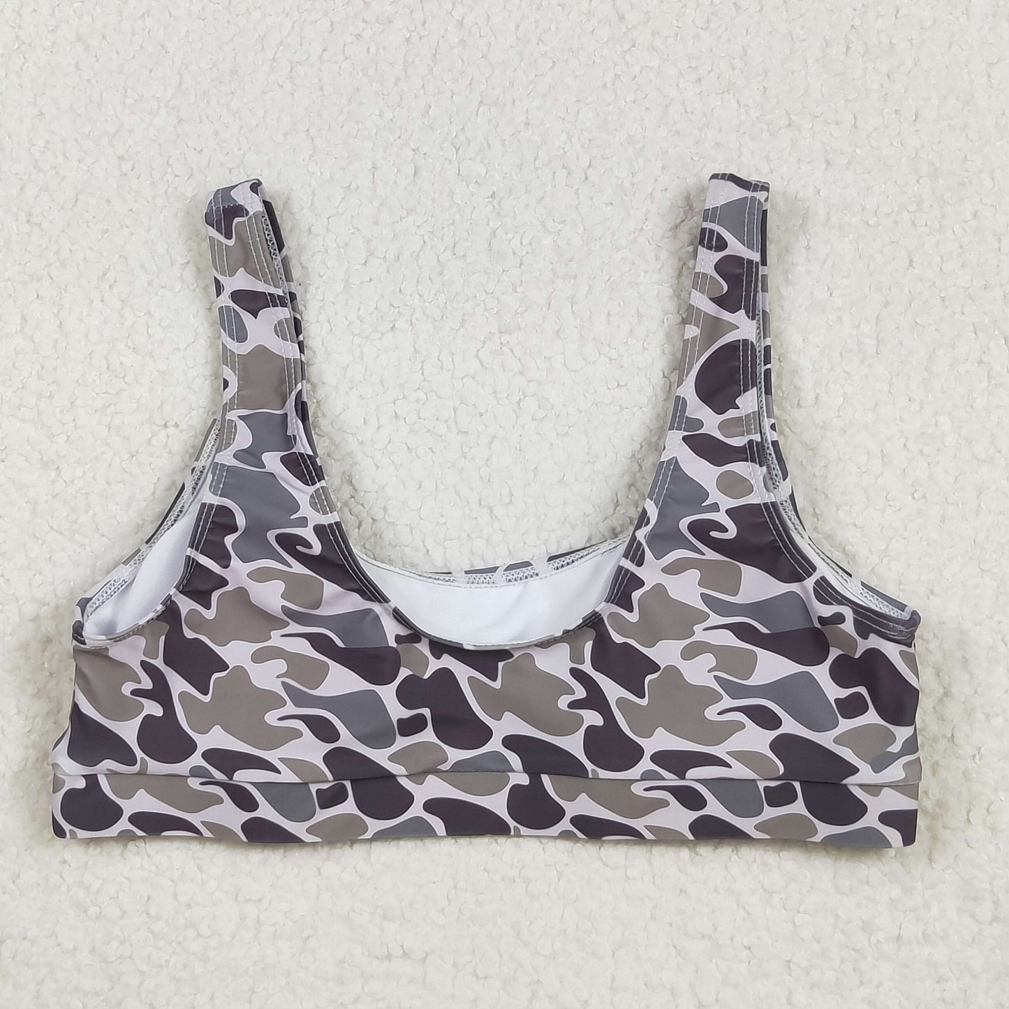 RTS NO MOQ（In Stock) S0573 Camouflage swimsuit vest