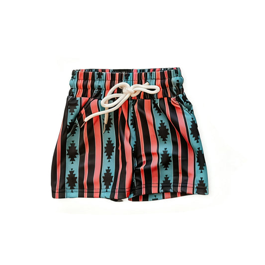(Pre Order) No moq S0622 pre order baby Boys clothes summer geometric Swim Trunks-25.11.14