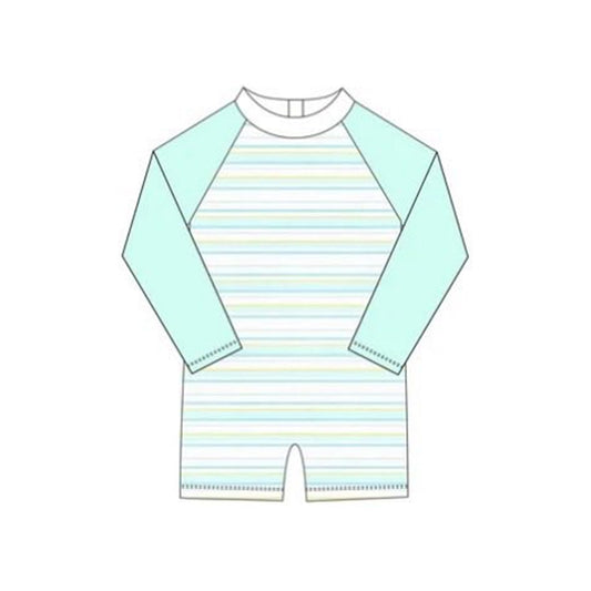 (Pre Order) No moq S0650 PRE-ORDER baby boy clothes summer long sleeve swimsuit -2025.11.26