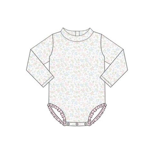 (Pre Order) No moq S0654 PRE-ORDER baby girl clothes summer long sleeve swimsuit -2025.11.26