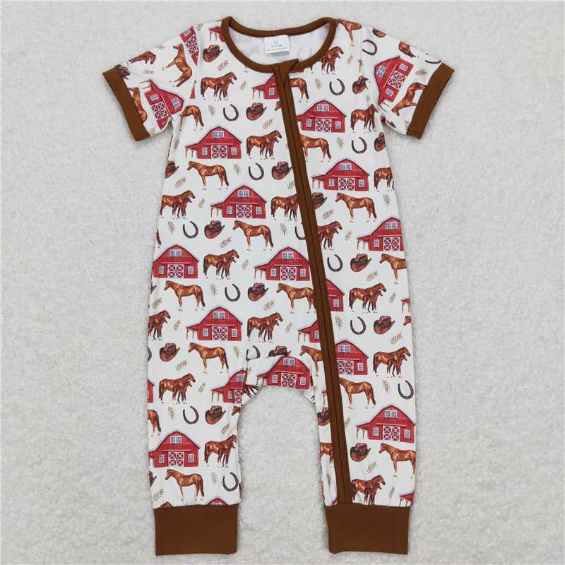 RTS NO MOQ Baby boy clothes Shorts Sleeve Romper Mixed Sizes