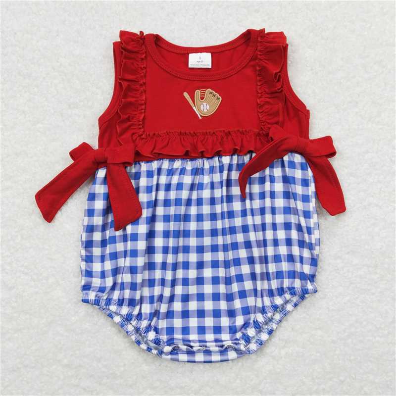 RTS NO MOQ Baby boy clothes baseball Shorts Sleeve Romper Mixed Sizes