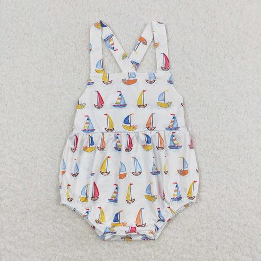 SR1061 Sailing White Vest Bodysuit