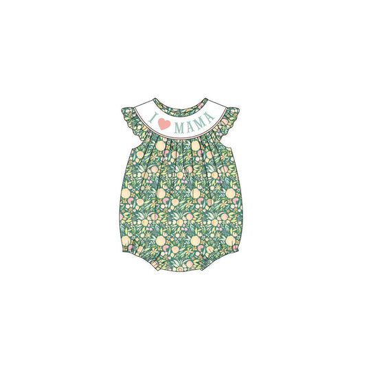 SR1347 pre-order baby girl clothes i love mama summer romper