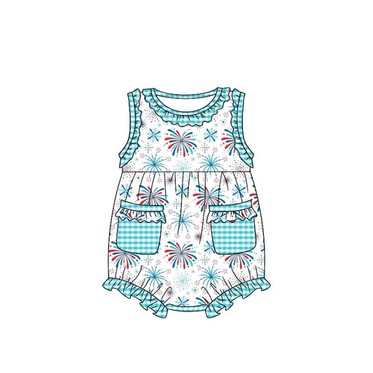 SR1354 pre-order baby girl clothes fire summer romper