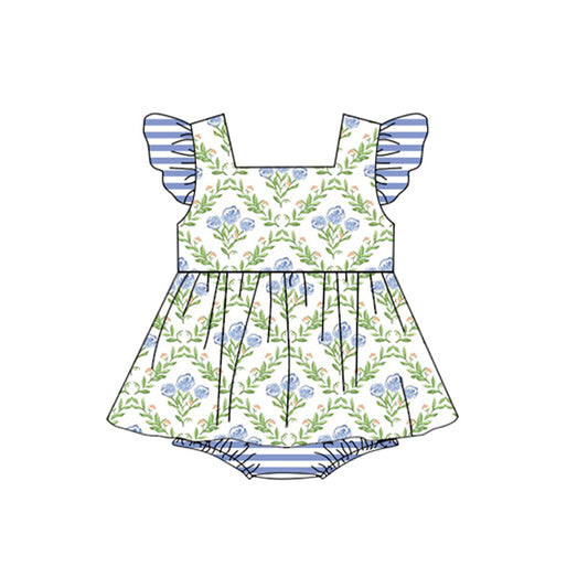 SR1371 pre-order baby girl clothes flower girl summer romper