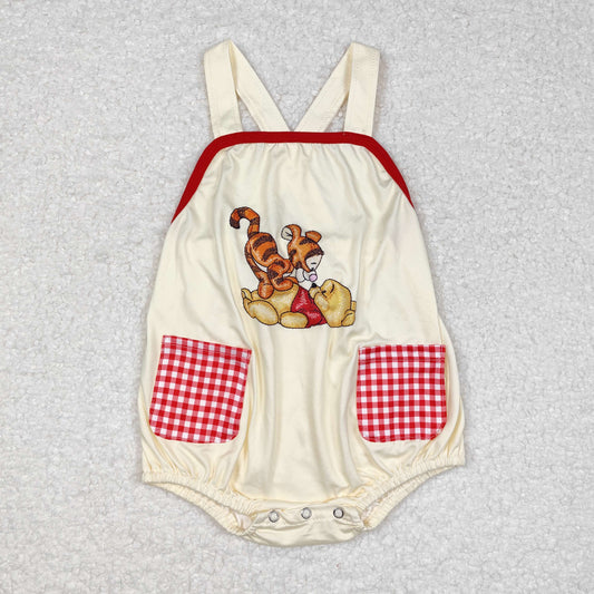 RTS no moq SR1704 Winnie the Pooh beige vest onesie