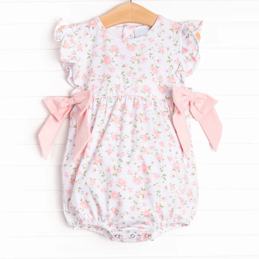 SR1765 pre-order baby girl clothes floral toddler girl summer bubble