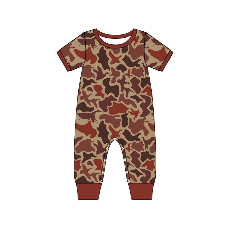 SR1817 pre-order baby boy clothes camouflage toddler boy fall romper-2024.5.14