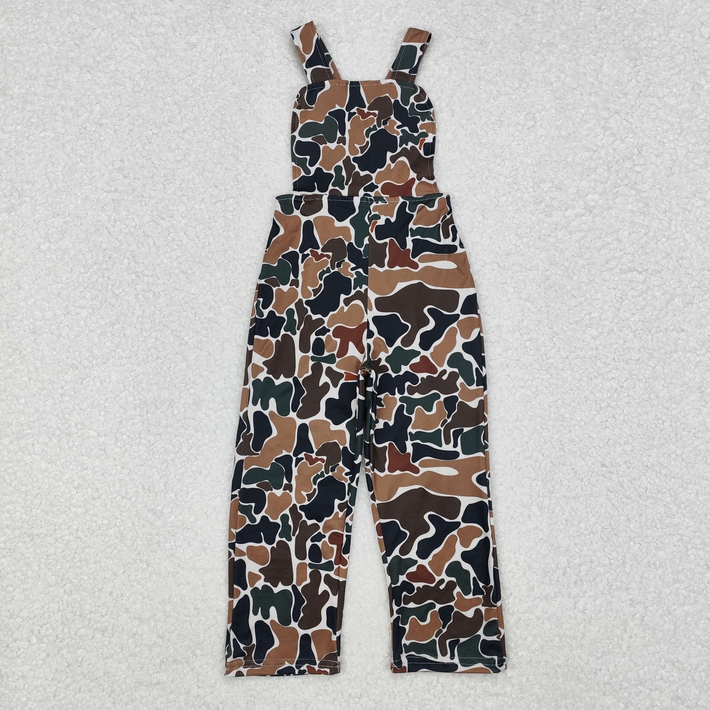 RTS NO MOQ Baby Boys and Girls Brown Camouflage OverallsJumpsuit