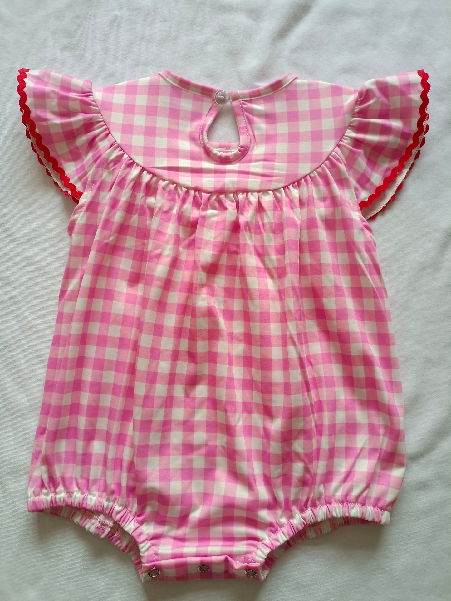 no moq sales SR2214 pre-order baby girls clothes love pink short sleeve Romper