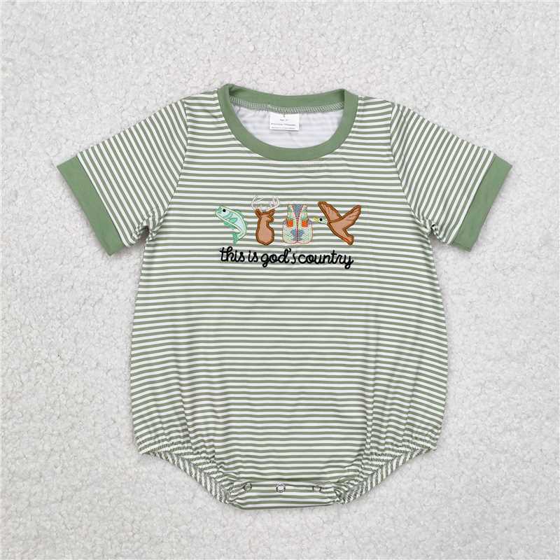 RTS NO MOQ baby boy girls embroidery short-sleeved shorts suit & short-sleeved sets and romper