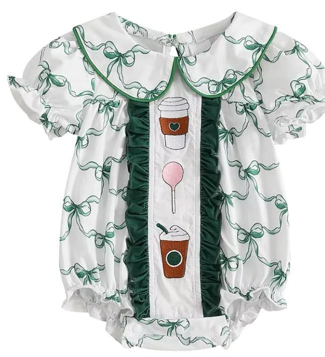 no moq sales SR2281 pre-order baby girls clothes short sleeve Romper-2024.11.18