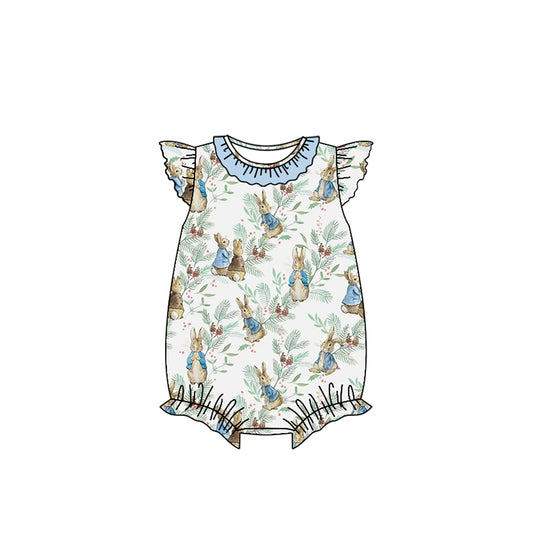 no moq sales SR2287 pre-order baby girls clothes easter short sleeve Romper-2024.11.18