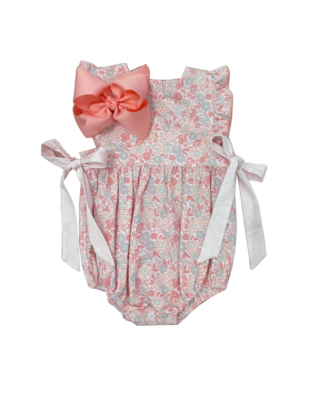 no moq sales SR2308 pre-order baby girls clothes floral short sleeve Romper-2024.11.21