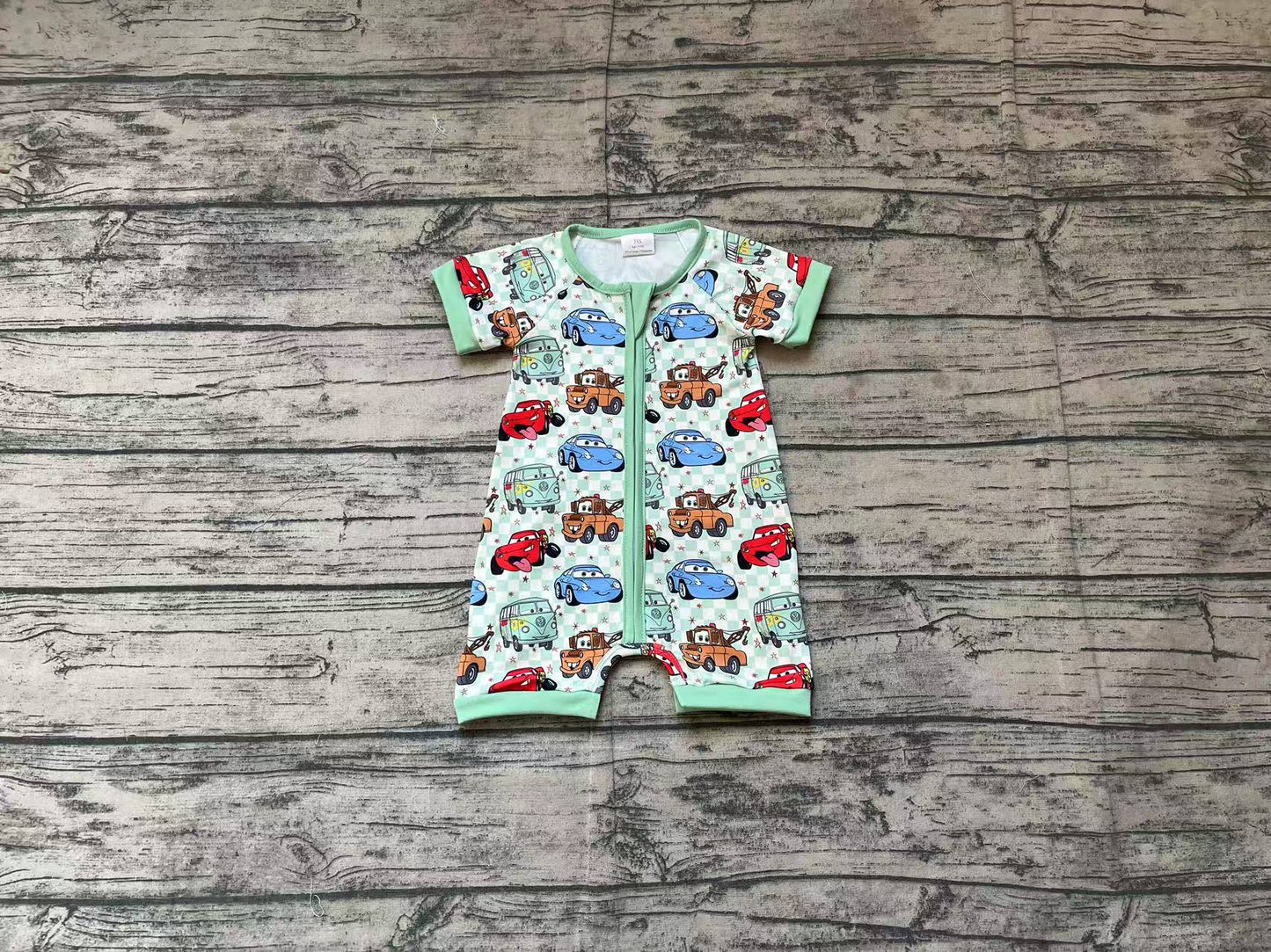 no moq sales SR2373 pre-order baby boy clothes cartoon short sleeve Romper