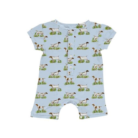 no moq sales SR2447 pre-order baby boys clothes puppy short sleeve Romper-2024.12.13