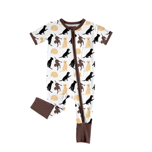 no moq sales SR2455 pre-order baby boys clothes dog short sleeve Romper-2024.12.14