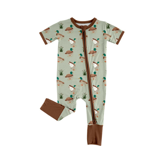 no moq sales SR2456 pre-order baby boys clothes duck short sleeve Romper-2024.12.14