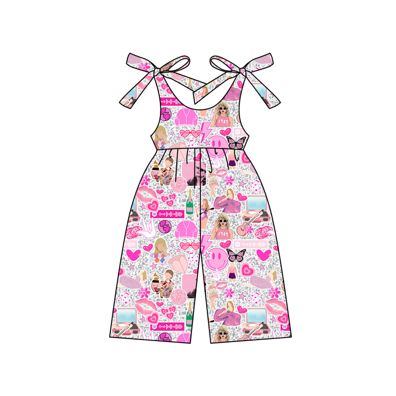 no moq SR2484 pre-order baby girls clothes taylor swift suspender jumpsuit-2024.12.20