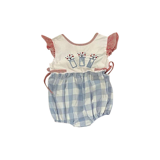 no moq sales SR2502 pre-order baby girl clothes flying sleeve Romper-2024.12.23