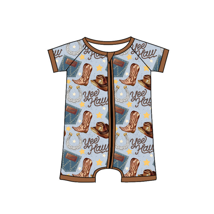 no moq sales SR2518 pre-order baby boys clothes catcus hats short sleeve Romper-2024.12.24