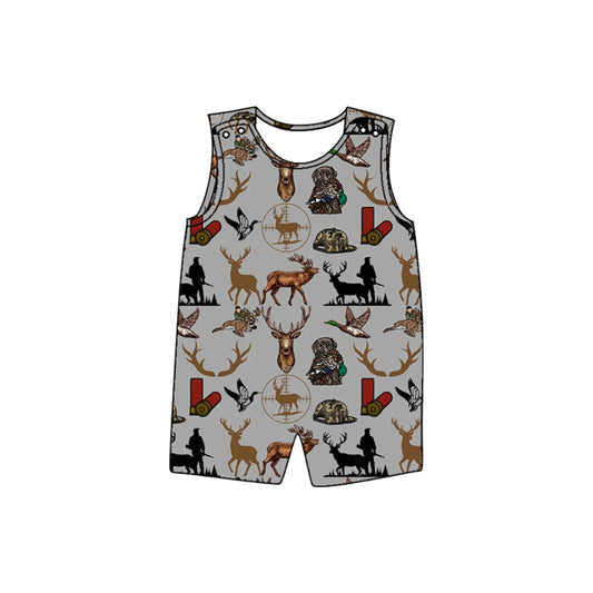 no moq sales SR2539 pre-order baby boys clothes duck sleeveless Romper-2024.12.27