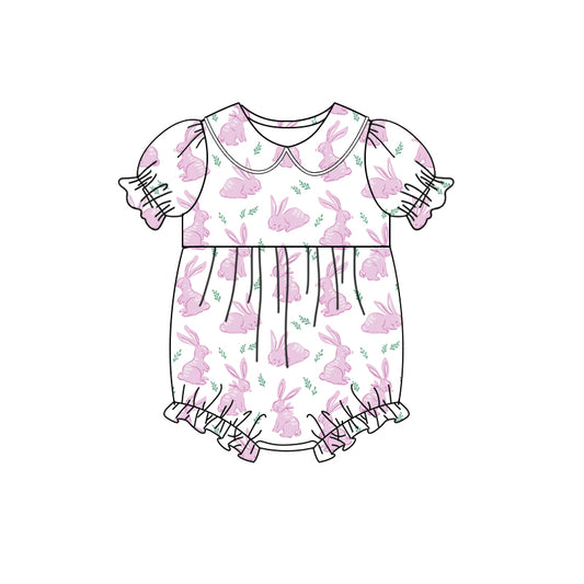 no moq sales SR2548 pre-order baby girl clothes easter short sleeve Romper-2024.12.27