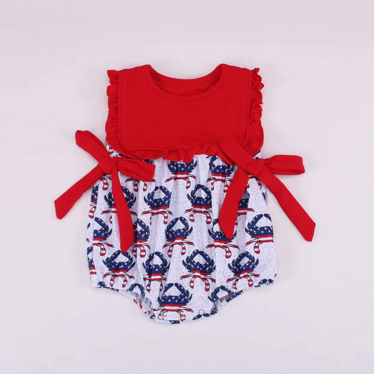 no moq sales SR2550 pre-order baby girl clothes sleeveless Romper-2024.12.27