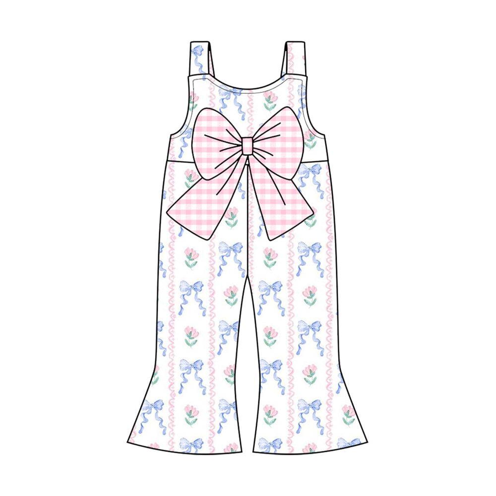 no moq SR2662-3xs-6xl pre-order baby girls clothes bow suspender jumpsuit-2025.1.13