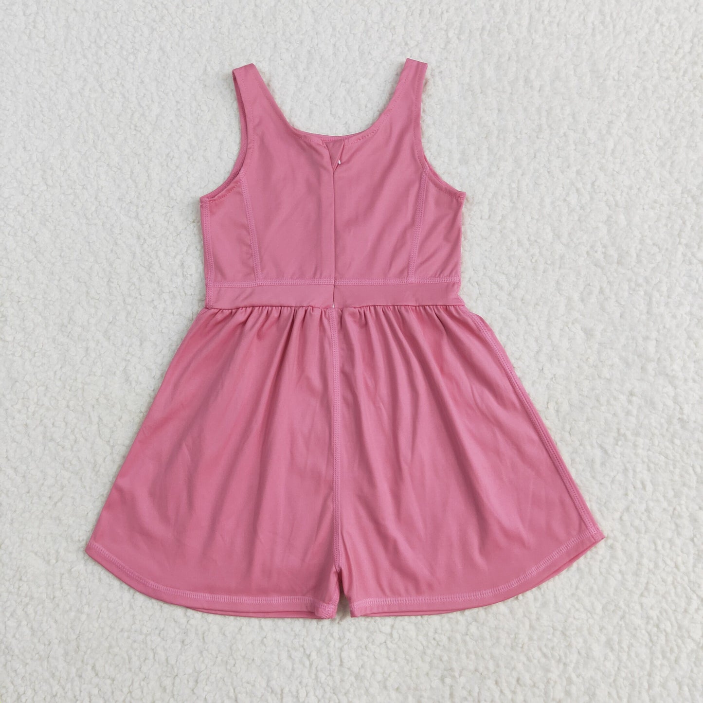 RTS NO MOQ SR3024 Solid dark pink yoga sleeveless bodysuit