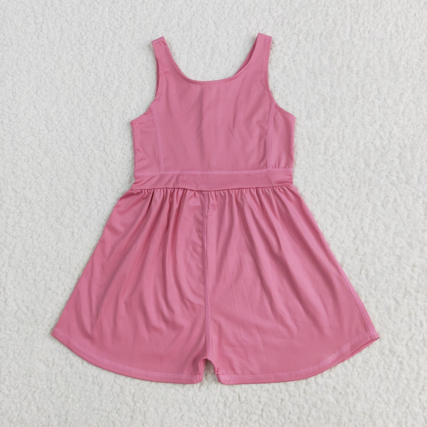 RTS NO MOQ SR3024 Solid dark pink yoga sleeveless bodysuit