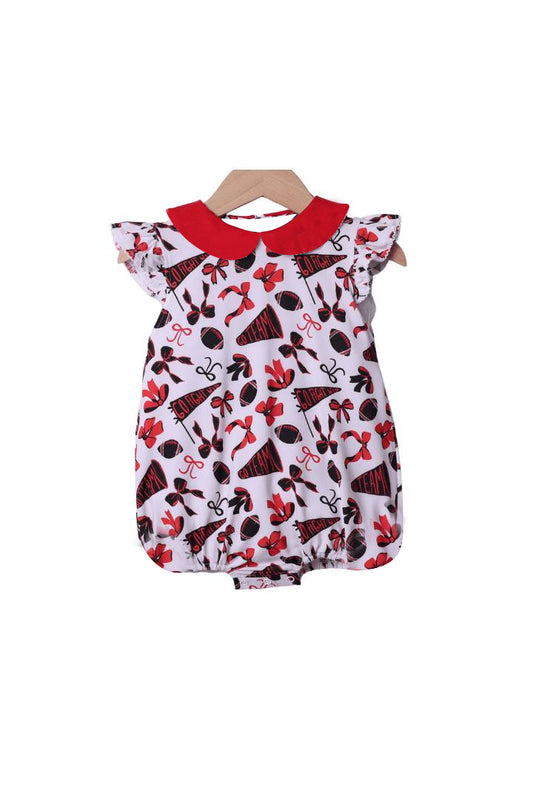 (Pre Order) No moq SR3193 pre-order baby girl clothes team bow flying sleeve romper-2025.7.26