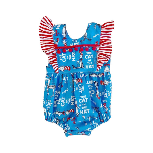 (Pre Order) No moq SR3310 pre-order baby girl clothes dr seuss short sleeve romper-2025.10.13