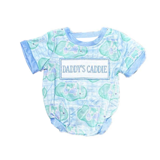 (Pre Order) No moq SR3348 pre-order baby boy clothes DADDY short sleeve romper-2025.10.18