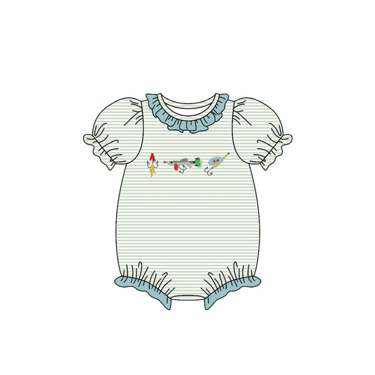 (Pre Order) No moq SR3402 pre-order baby girl clothes short sleeve romper-2025.10.24