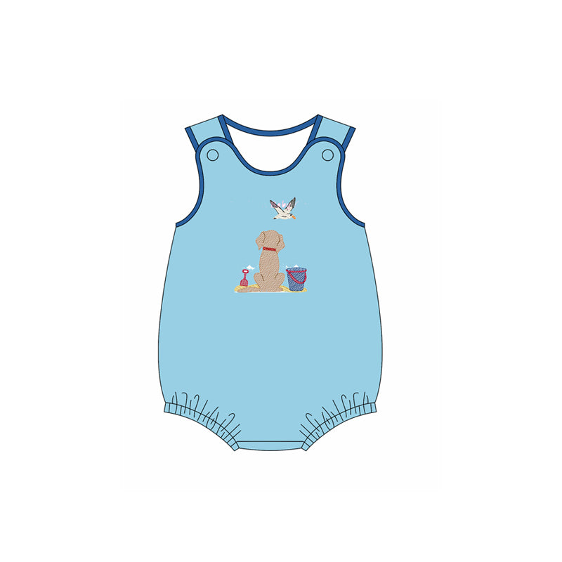 (Pre Order) No moq SR3405 pre-order baby boy clothes puppy duck sleeveless romper-2025.10.24