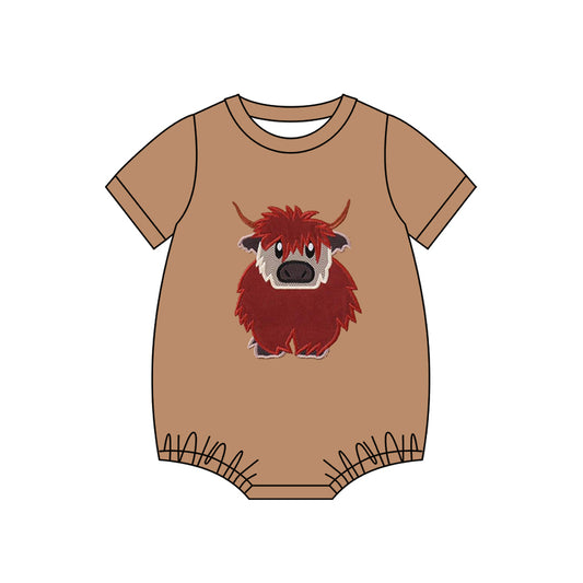 (Pre Order) No moq SR3442 pre-order baby boy clothes short sleeve romper-2025.10.29