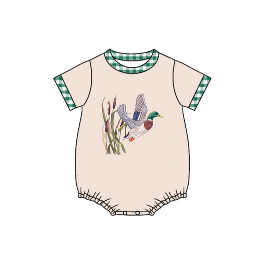 (Pre Order) No moq SR3471 pre-order baby boy clothes duck short sleeve romper-2025.10.31